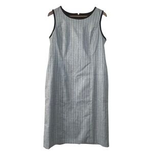 NWT Talbots Women's Gray Plaid Sleeveless Sheath Career Dress Size 10 $159